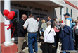 People Entering the Building