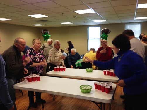 Seniors Playing Cup Pong (2)