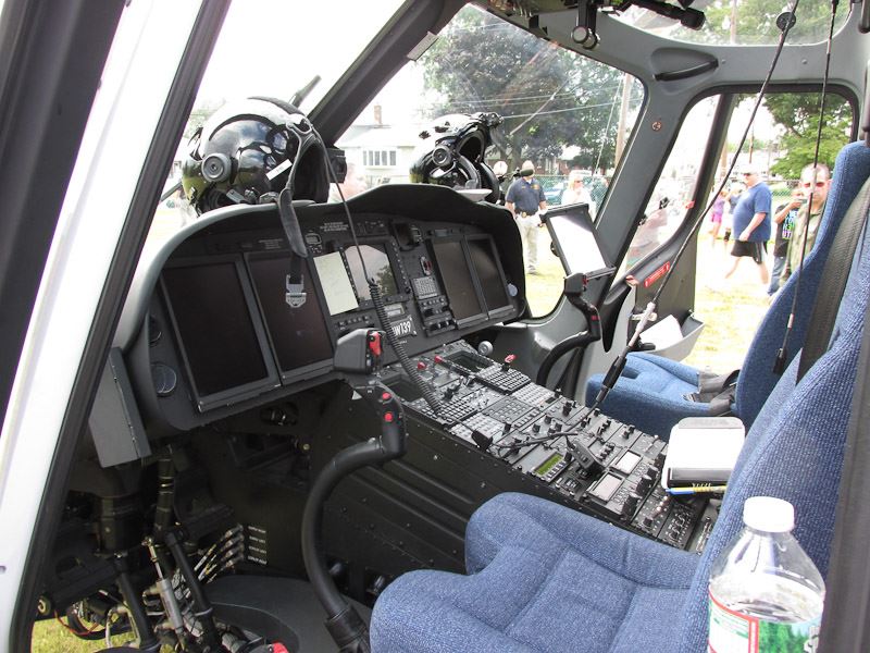 Inside of Helicopter