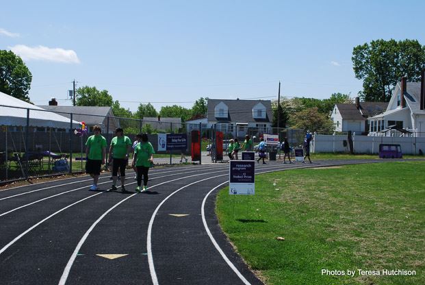 People Walking the Track