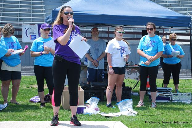 Woman Speaking to Crowd (5)